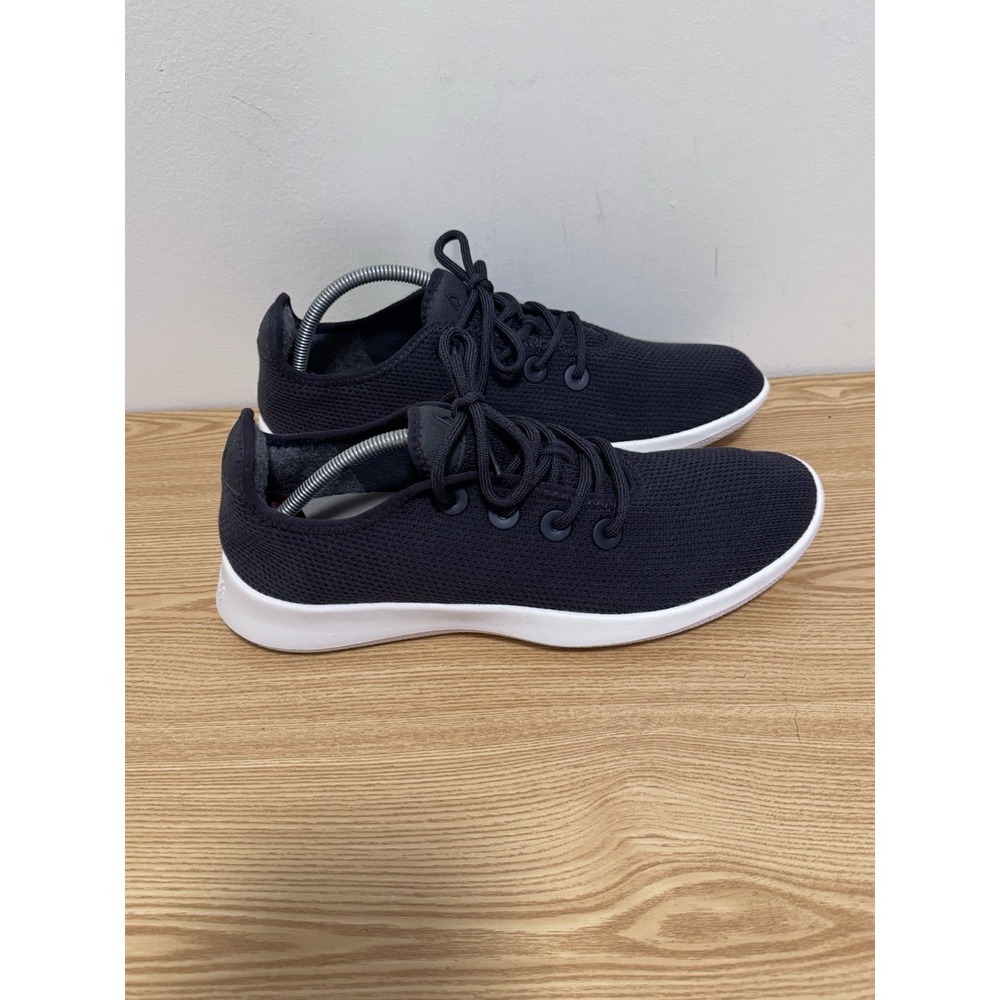 Allbirds Tree Runners Mens Sz 13 Jet Black White Athletic Walking Shoes Sneakers